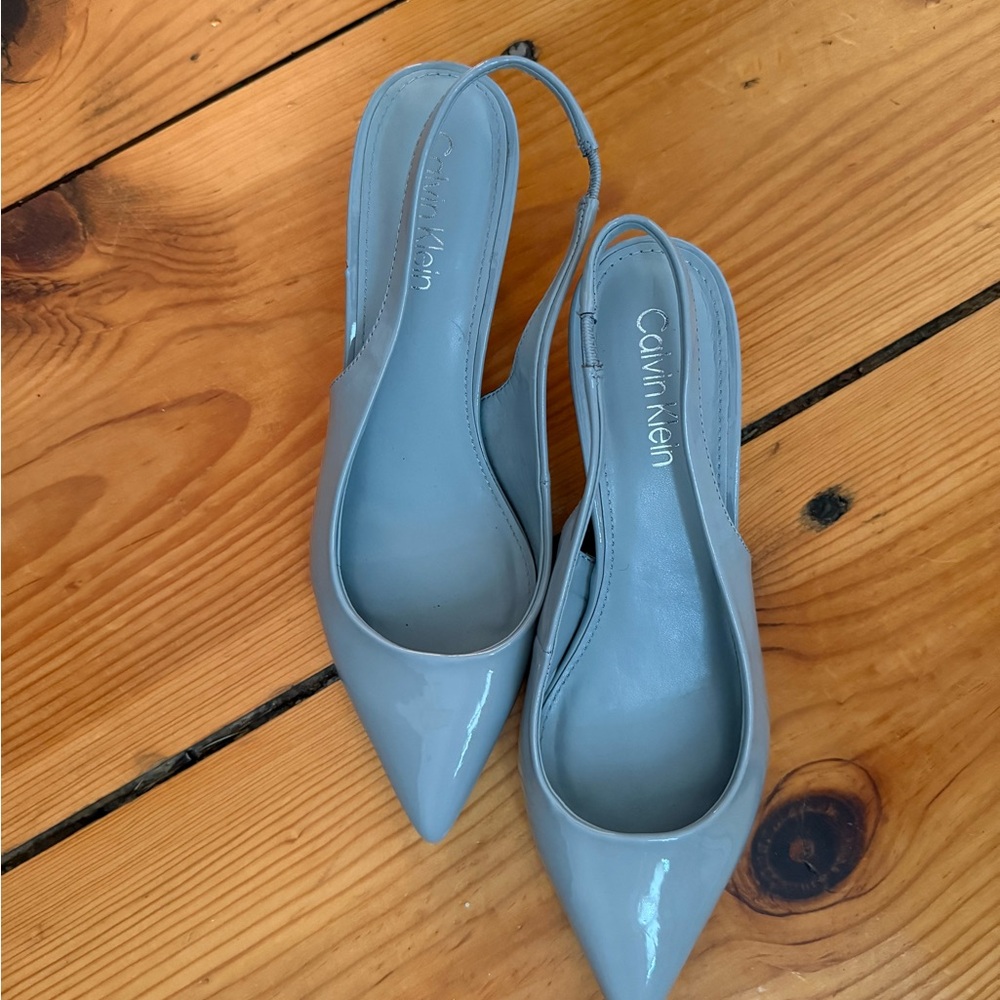 Calvin Klein blue Heels Sleek Slingback Design
